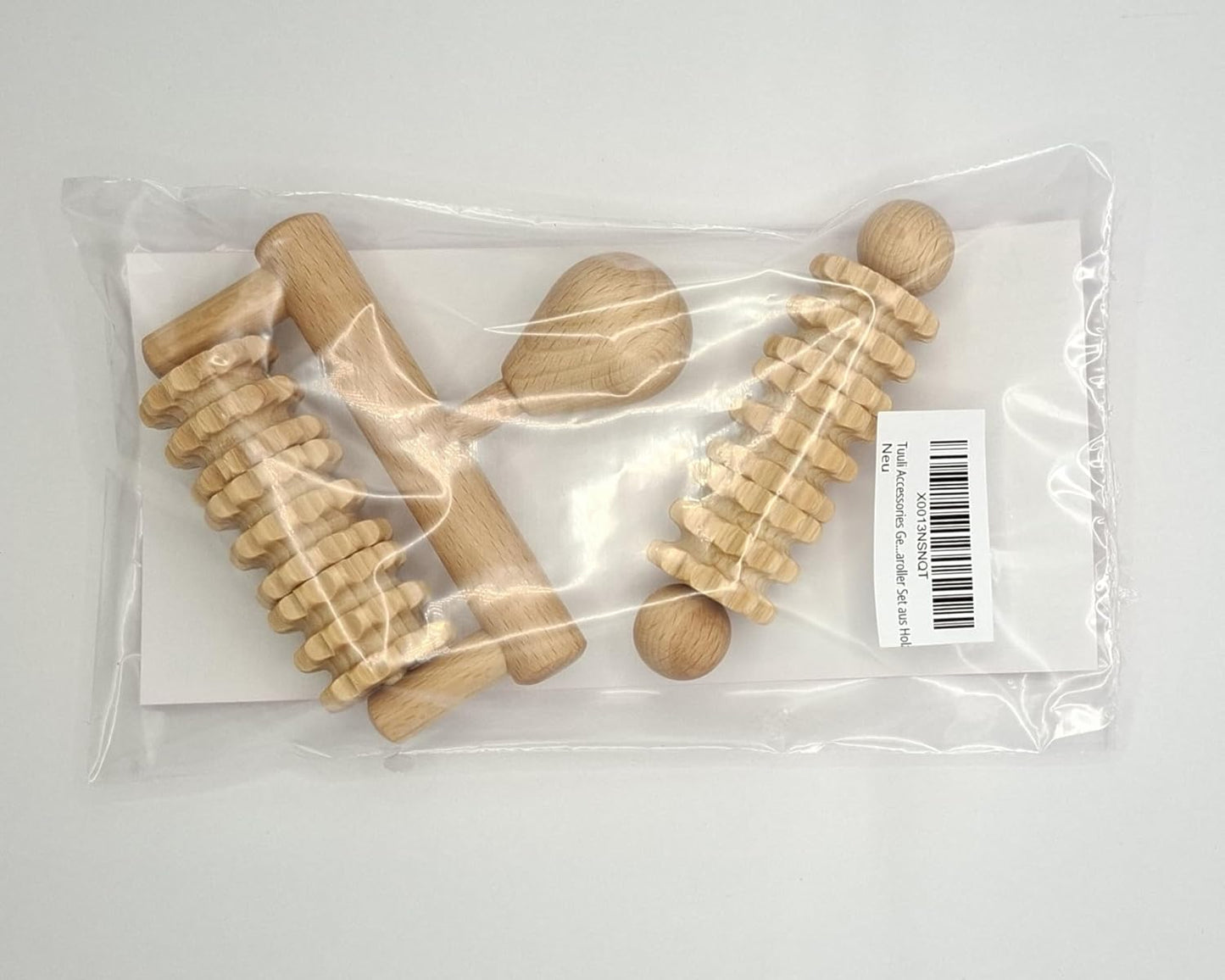 Body and Face Roller, Multi-Functional Wooden Massage Roller