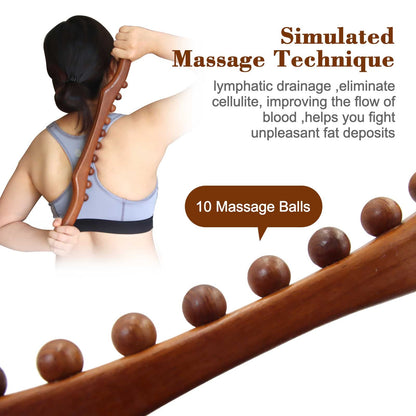 Master Zidong® Wooden Gua Sha Massage Stick