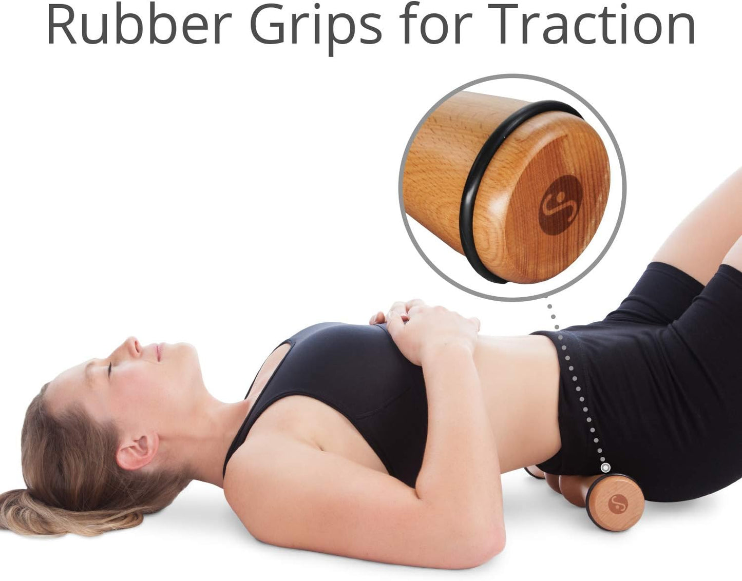 Body Back Wood Back Roller, Spine Stretcher & Aligner, Ma Roller, Back Cracker for Back Pain Relief and Muscle Recovery