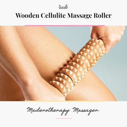 Wooden Massage Roller for Waist and Thigh
