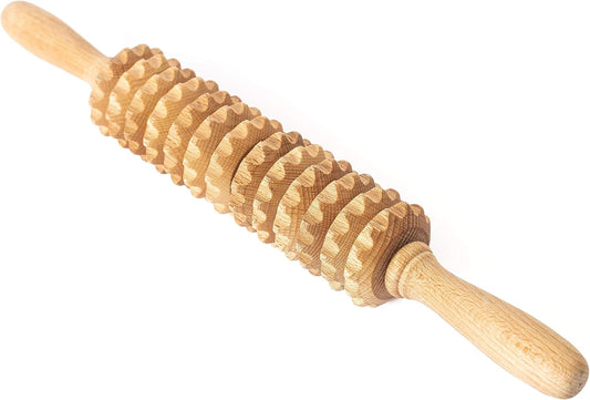 Wooden Massage Roller for Waist and Thigh