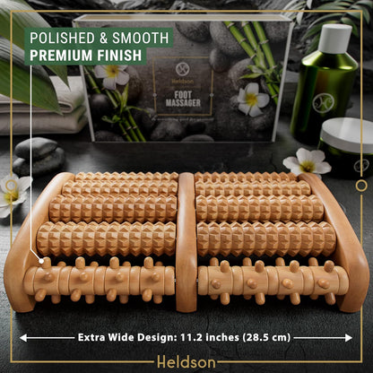 Wooden Foot Roller Massager, Neuropathy Pain Relief for Feet