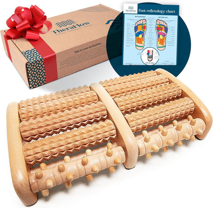 Wooden Foot Roller Massager, Neuropathy Pain Relief for Feet